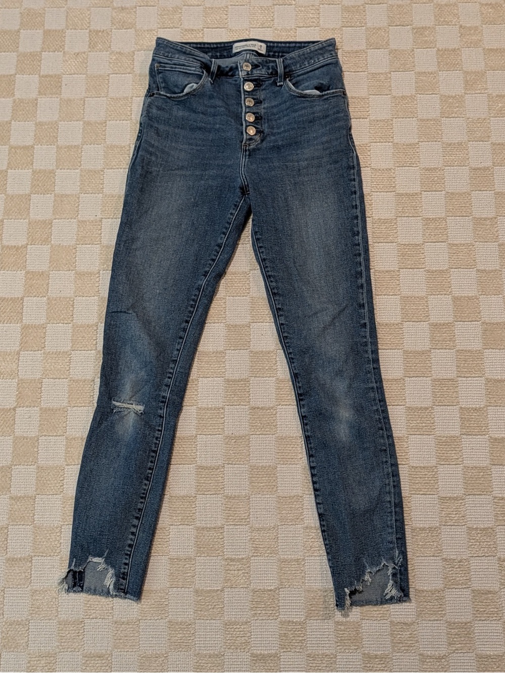 Abercrombie & Fitch high rise super skinny ankle jeans Size 2L